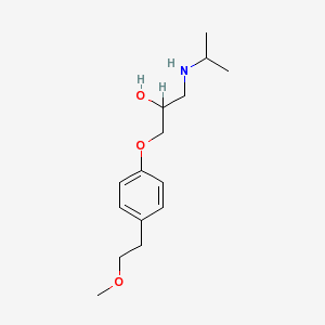 Cardovol 5 mg/5 ml 5 Ampül (Metoprolol) Kimyasal Yapısı (2 D)