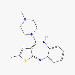 Ozaprin 5 mg 28 Tablet (Olanzapin) Kimyasal Yapısı (2 D)
