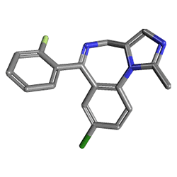 Dormicum 50 mg/10 ml 5 Ampül (Midazolam) Kimyasal Yapısı (3 D)