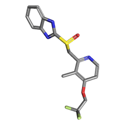 Aprazol 30 mg 14 Kapsül (Lansoprazol) Kimyasal Yapısı (3 D)
