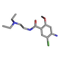 Metpamid 10 mg 30 Tablet (Metoklopramid) Kimyasal Yapısı (3 D)