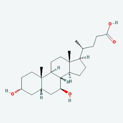 Ursovef 500 mg 60 Tablet (Ursodeoksikolik Asit) Kimyasal Yapısı (2 D)