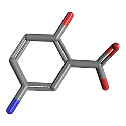 Asacol Fitil 500 mg 20 Supozituvar () Kimyasal Yapısı (3 D)