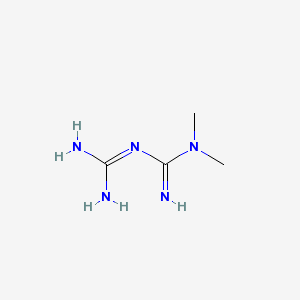 Glucotard 1000 mg 100 Tablet (Metformin) Kimyasal Yapısı (2 D)
