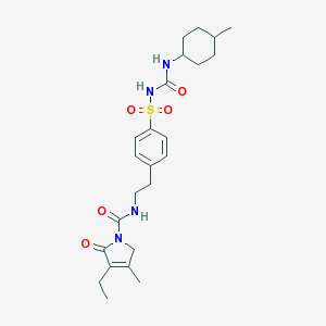 Amaryl 3 mg 30 Tablet (Glimepirid) Kimyasal Yapısı (2 D)