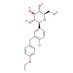 Dapadap 10 mg 28 Tablet (Dapagliflozin) Kimyasal Yapısı (2 D)