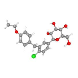 Dapadap 10 mg 28 Tablet (Dapagliflozin) Kimyasal Yapısı (3 D)