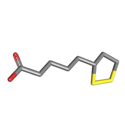 Tiopati 600 mg 30 Tablet (Tioktik Asit) Kimyasal Yapısı (3 D)