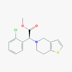 Clogan 75 mg 28 Tablet (Klopidogrel) Kimyasal Yapısı (2 D)