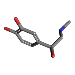 Adrenalin 1 mg 10 Ampül (Osel) () Kimyasal Yapısı (3 D)