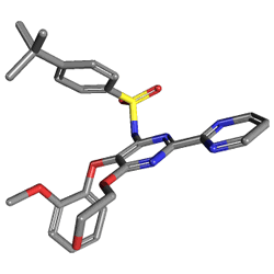 Tracleer 62.5 mg 56 Tablet (Bosentan) Kimyasal Yapısı (3 D)
