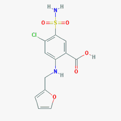 Uradex 20 mg/2 ml IM/IV 5 Ampül (Furosemid) Kimyasal Yapısı (2 D)