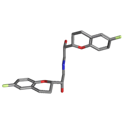 Bloxer 5 mg 84 Tablet (Nebivolol) Kimyasal Yapısı (3 D)