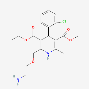 Amlokard 10 mg 30 Tablet (Amlodipin) Kimyasal Yapısı (2 D)