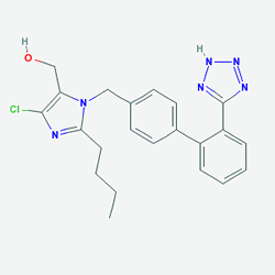 Felow 100 mg 28 Tablet (Losartan) Kimyasal Yapısı (2 D)