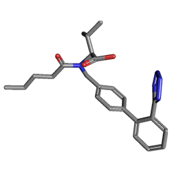 Cardopan 160 mg 28 Tablet (Valsartan) Kimyasal Yapısı (3 D)