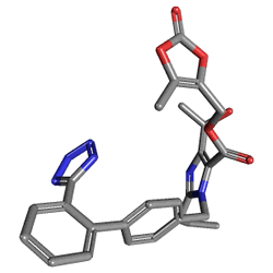 Hipersar 40 mg 28 Tablet (Olmesartan Medoksomil) Kimyasal Yapısı (3 D)