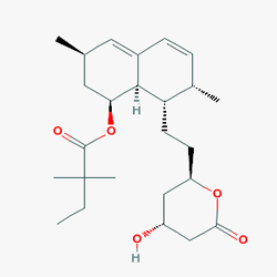 Zocor 20 mg 28 Tablet (Simvastatin) Kimyasal Yapısı (2 D)