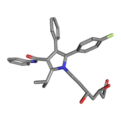 Saphire 40 mg 30 Tablet (Atorvastatin Kalsiyum) Kimyasal Yapısı (3 D)