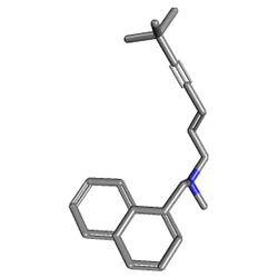 Corbinal 250 mg 14 Tablet () Kimyasal Yapısı (3 D)