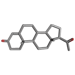 Progestan 25 mg/ml IM 5 Ampül (Progesteron) Kimyasal Yapısı (3 D)