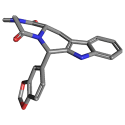 Longis 20 mg 4 Tablet (Tadalafil) Kimyasal Yapısı (3 D)