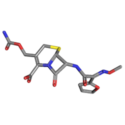 Cefurol 500 mg 10 Tablet (Sefuroksim) Kimyasal Yapısı (3 D)