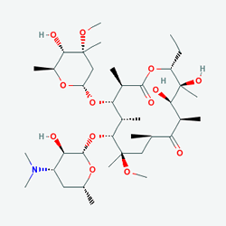Uniklar 250 mg 14 Tablet (Klaritromisin) Kimyasal Yapısı (2 D)