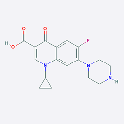 Roflazin 750 mg 14 Tablet (Siprofloksasin) Kimyasal Yapısı (2 D)
