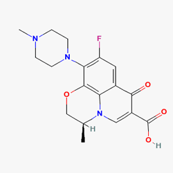 İlfox 500 mg 7 Tablet (Levofloksasin) Kimyasal Yapısı (2 D)