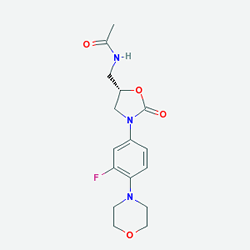 Zizolid 2 mg/ml 10x300 ml Flakon (Linezolid) Kimyasal Yapısı (2 D)