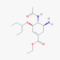 Enzaflu 75 mg 10 Kapsül (Oseltamivir) Kimyasal Yapısı (2 D)