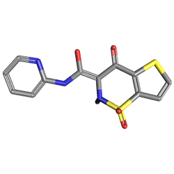 Tilcotil 20 mg 30 Tablet (Tenoksikam) Kimyasal Yapısı (3 D)