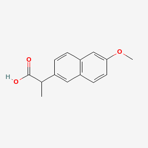 Napren S Forte 550 mg 20 Tablet (Naproksen) Kimyasal Yapısı (2 D)