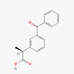 Rastel 25 mg 20 Çentikli Tablet (Deksketoprofen) Kimyasal Yapısı (2 D)