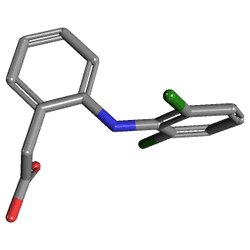Elfenor Jel %5 (Diklofenak) Kimyasal Yapısı (3 D)