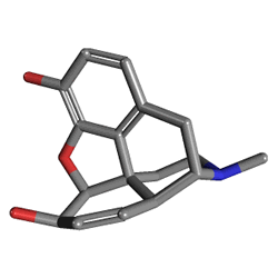 Morfin HCL 0.01 g 10 Ampül () Kimyasal Yapısı (3 D)
