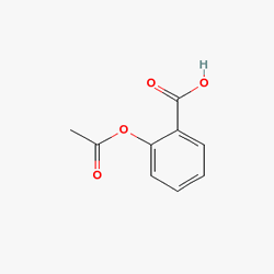Jet-C 400/250 mg 30 Efervesan Tablet (Asetilsalisilik Asit) Kimyasal Yapısı (2 D)