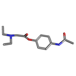 Tylol 500 mg 20 Tablet (Parasetamol) Kimyasal Yapısı (3 D)