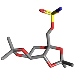 Nöromat 100 mg 60 Tablet (Topiramat) Kimyasal Yapısı (3 D)