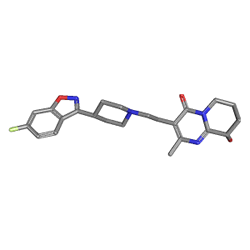 Xeplion 75 mg/0.75 ml IM Süspansiyon İçeren Enjektör (Paliperidon) Kimyasal Yapısı (3 D)