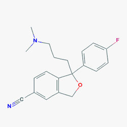 Citara 40 mg 28 Tablet (Sitalopram) Kimyasal Yapısı (2 D)