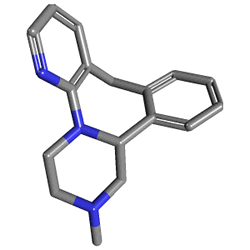 Remeron Solüsyon 15 mg 66 ml (Mirtazapin) Kimyasal Yapısı (3 D)
