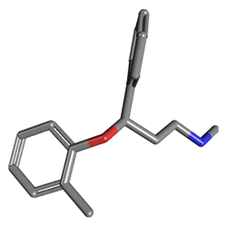Strattera 10 mg 28 Kapsül (Atomoksetin) Kimyasal Yapısı (3 D)