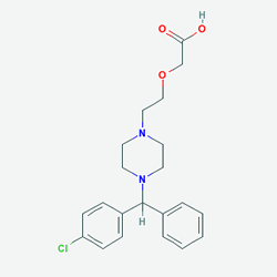 Zyrtec 10 mg 20 Tablet (Setirizin) Kimyasal Yapısı (2 D)